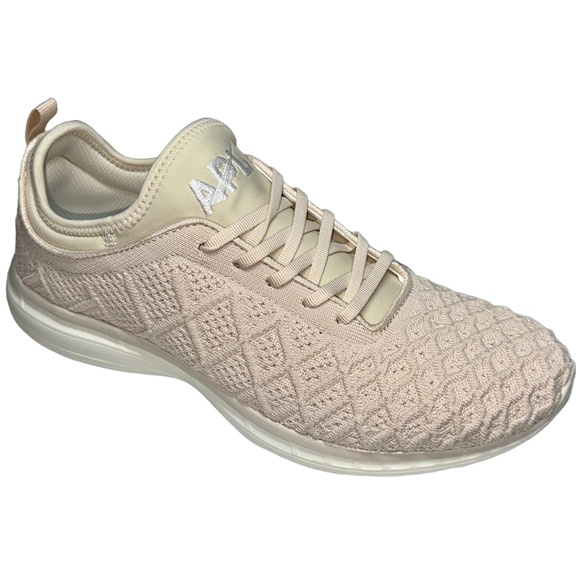 NWT APL TechLoom Phantom Beach Ivory Knit Athletic Running Shoe Sneakers Size 12 - Picture 1 of 11